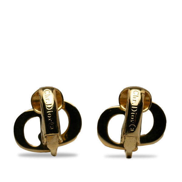 ディオール CDロゴ イヤリング ゴールド メッキ レディース Dior 【中古】