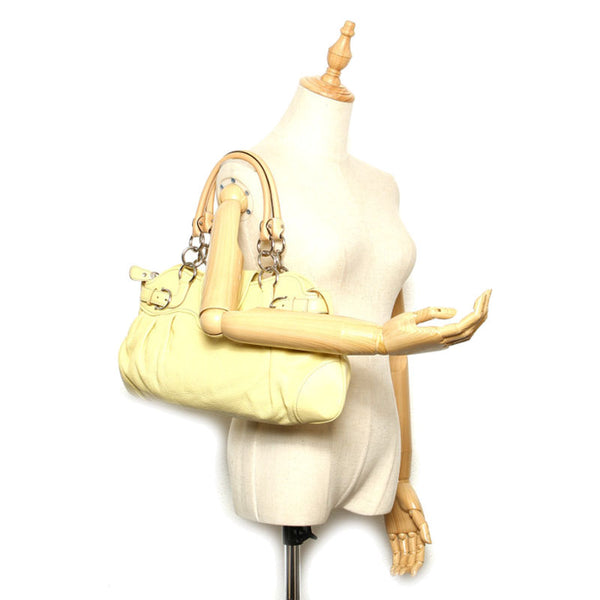 サルヴァトーレフェラガモ ガンチーニ ショルダーバッグ AB-21 8402 イエロー レザー レディース Salvatore Ferragamo 【中古】