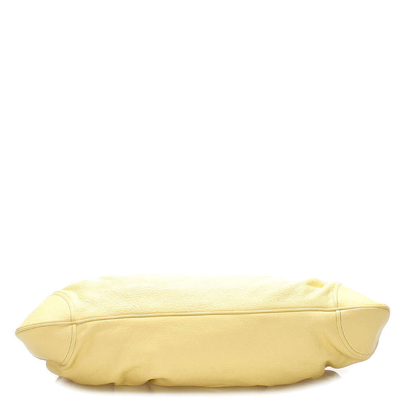 サルヴァトーレフェラガモ ガンチーニ ショルダーバッグ AB-21 8402 イエロー レザー レディース Salvatore Ferragamo 【中古】