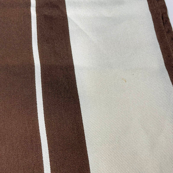 サンローラン ブラウン マルチ シルク ストール レディース SAINT LAURENT 【中古】